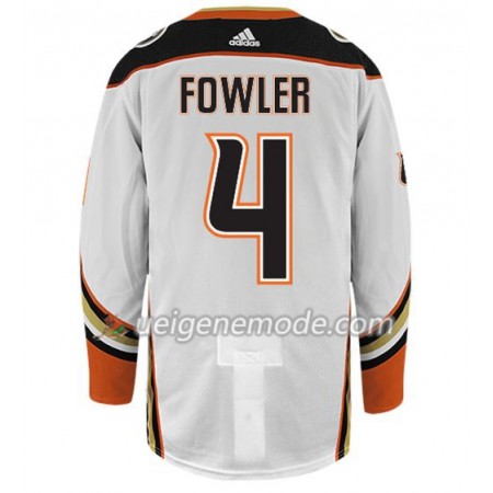 Herren Eishockey Anaheim Ducks Trikot CAM FOWLER 4 Adidas Weiß Authentic